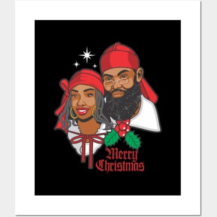 Mr. and Mrs. Santa - Christmas Posters and Art